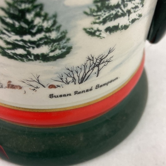 Vtg Budweiser Christmas 91 Susan Sampson Beerstein - Picture 4 of 7